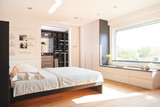 Slaapkamer met open dressing op maat in Rocourt