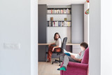 bibliothèque sur mesure bureau