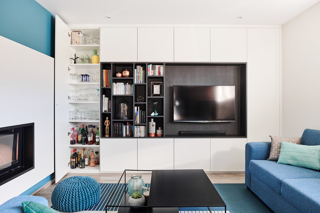 aménager meuble tv salon sur mesure