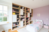chambre d'enfant rose rangements sur mesure Camber