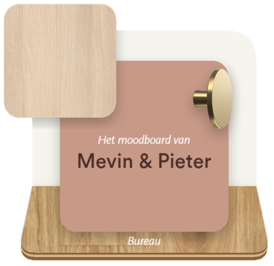 Blind Gekocht moodboard roze dubbelzijdige kast Mevin en Pieter Hasselt