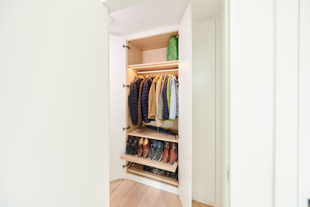 vestiaire placards sur mesure blanc
