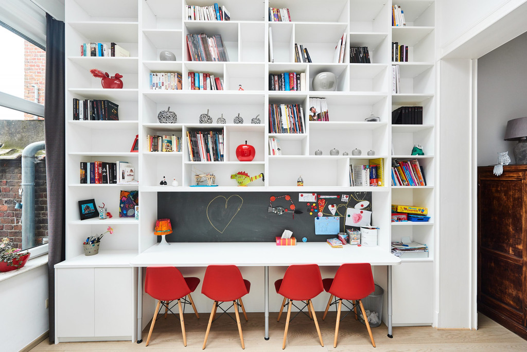 grande biliothèque bibliothèque bureau sur mesure