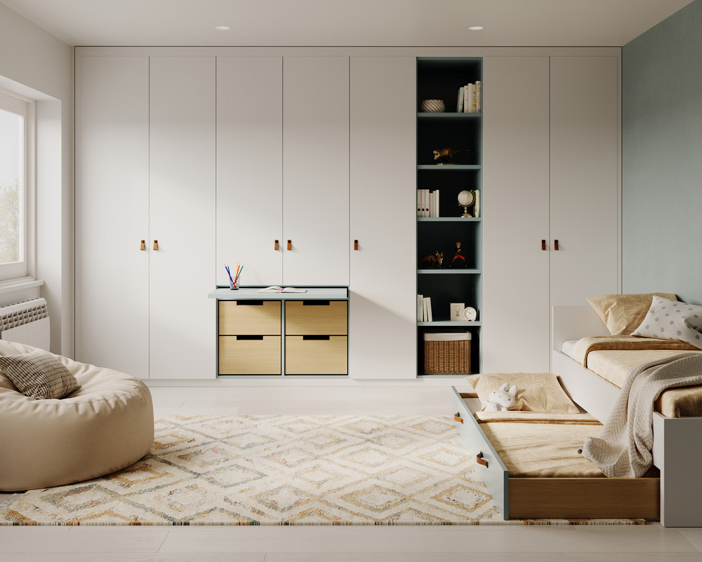 chambre sur mesure design blanc scandinave