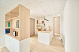 bureau met roomdivider op maat om van thuis te werken