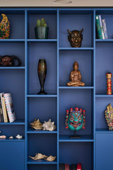 niche sur mesure bleue