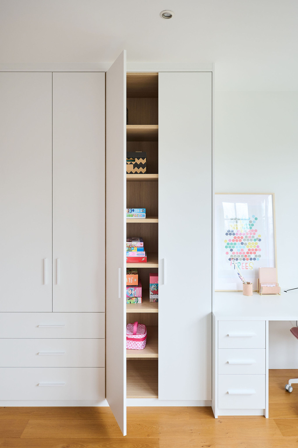 chambre d'enfant rose dressing sur mesure Camber