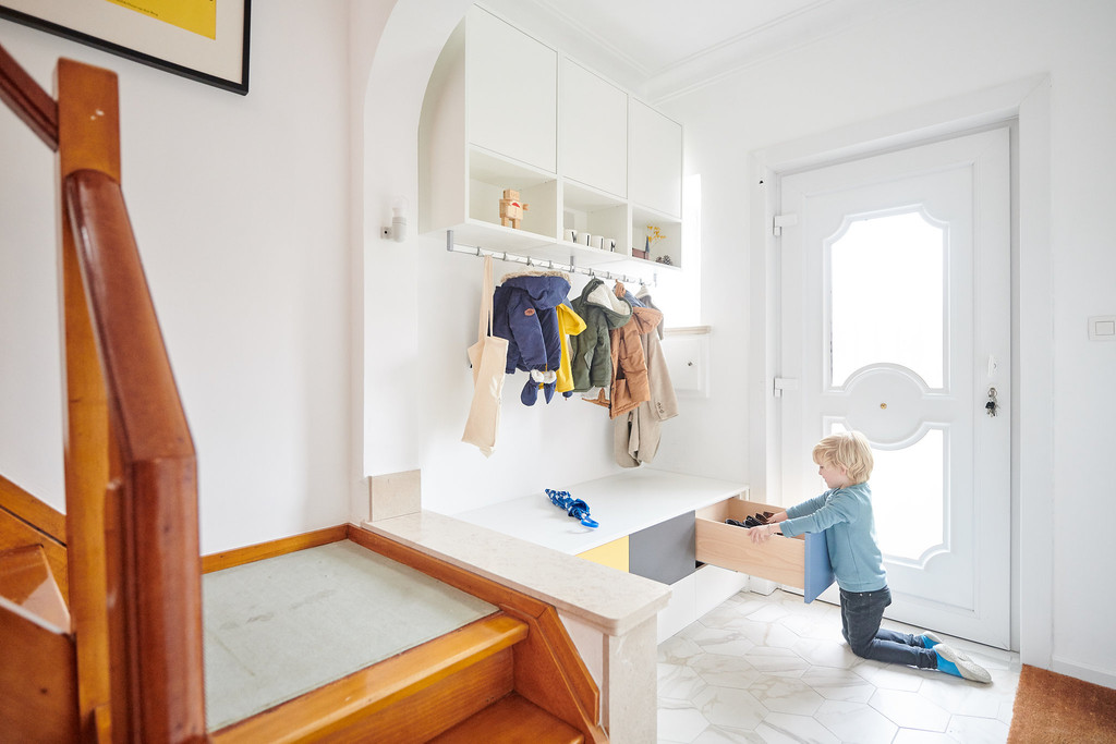 télétravail vestiaire salon sur mesure camber penderies tiroirs étagères