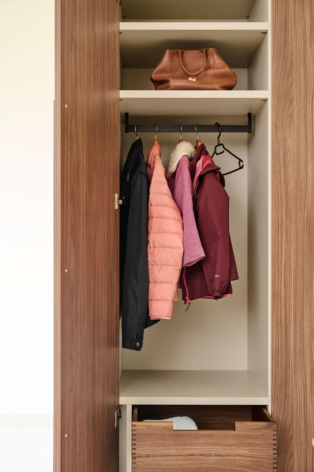 Meubles sur mesure dans un vestiaire