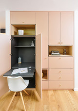 bureau rose pastel sur mesure