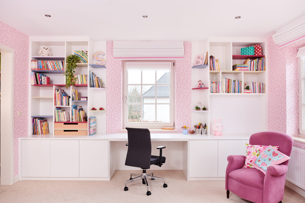 chambre d'enfant rose sur mesure Camber