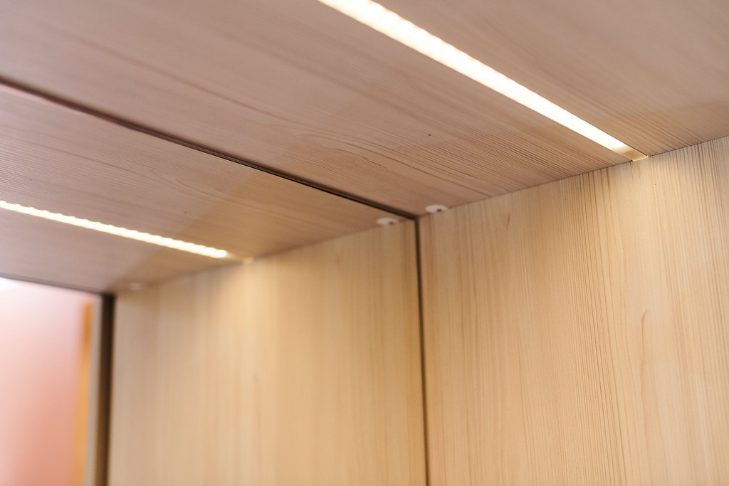 Vestiaire halkast inrichten op maat leds