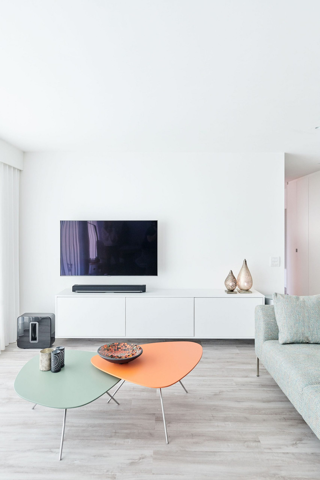 aménager meuble tv salon placards sur mesure