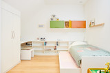 Kinderkamer met schuifbed en bureau kleerkasten en kasten op maat in Marche-en-Famenne
