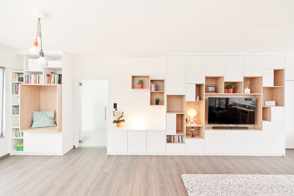 aménager meuble tv salon sur mesure