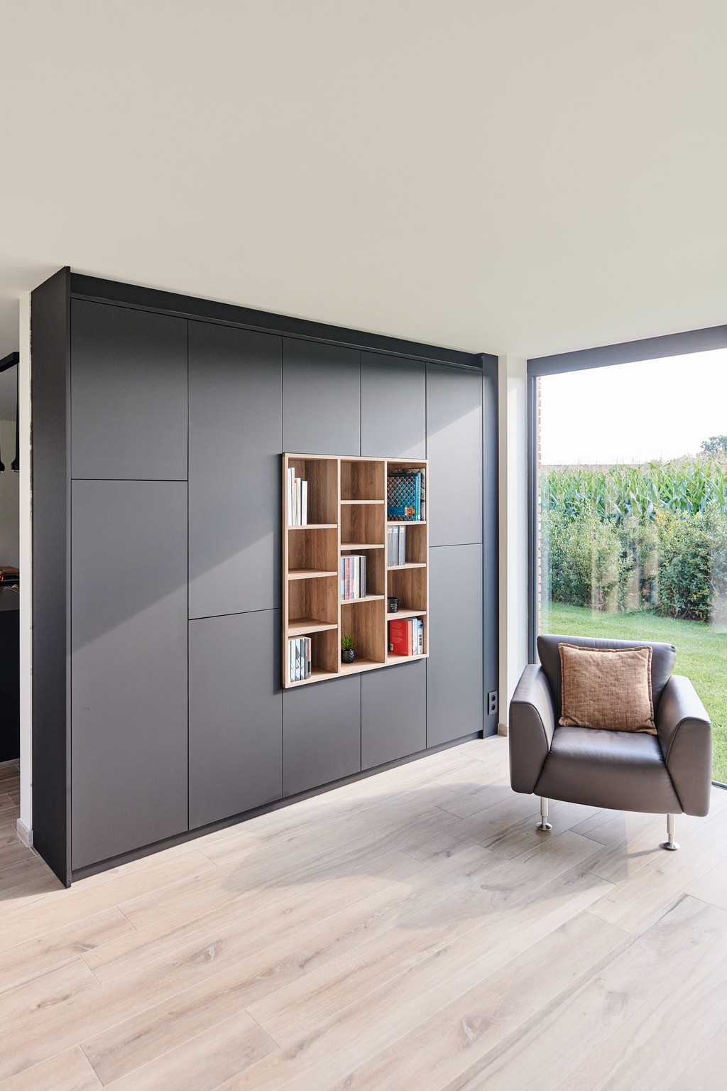 salon noir placards sur mesure