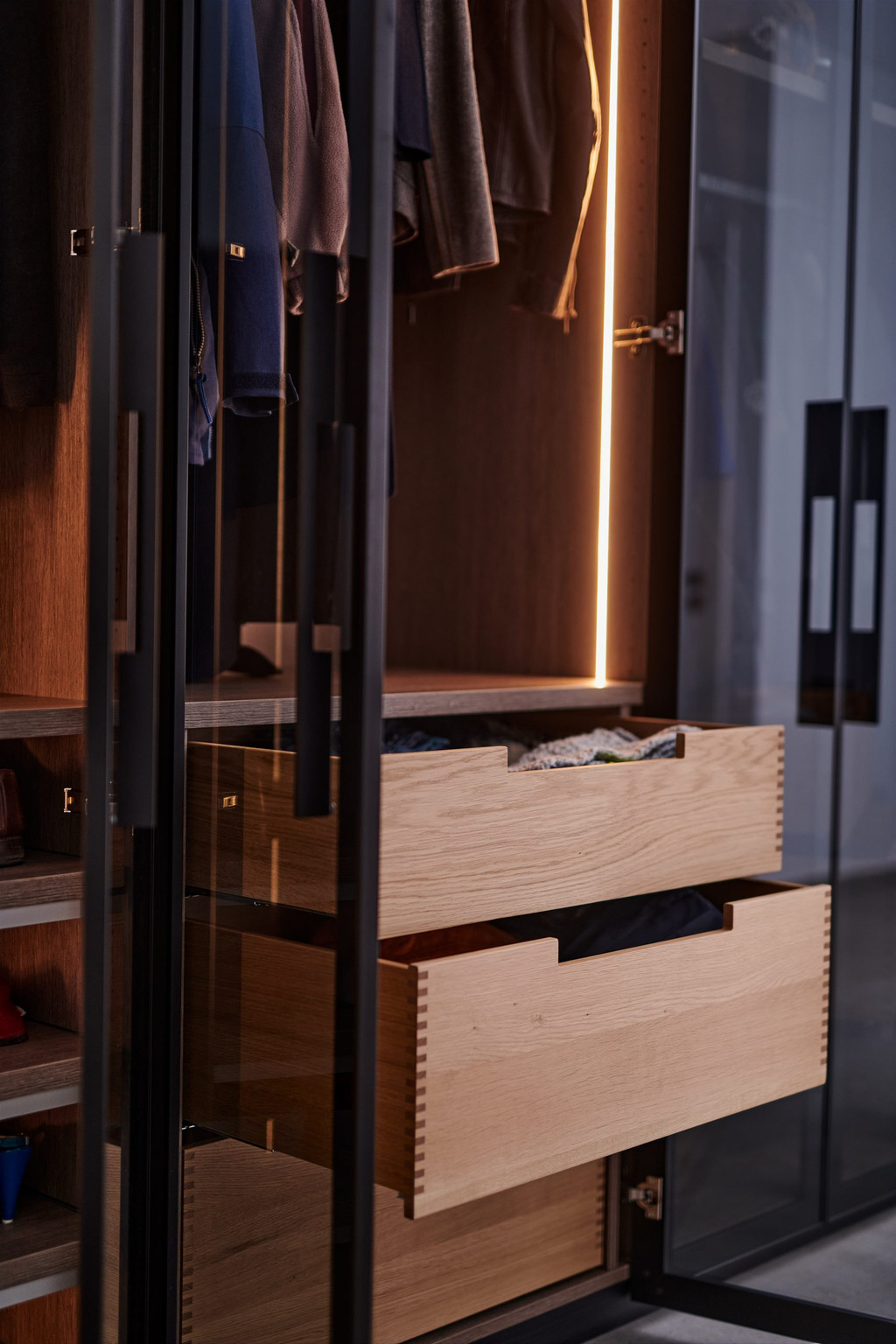 Vestiaire transparent sur mesure