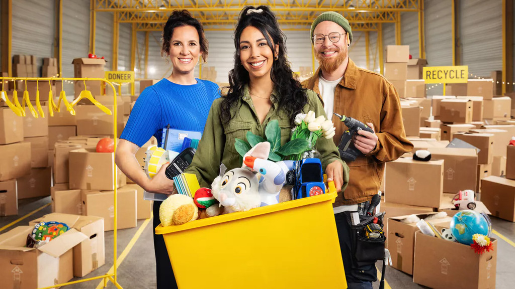 Tv-programma Alles in orde! met Danira Boukhriss Terkessidis, onze opruimcoach Nele Colle en klusser Kenny