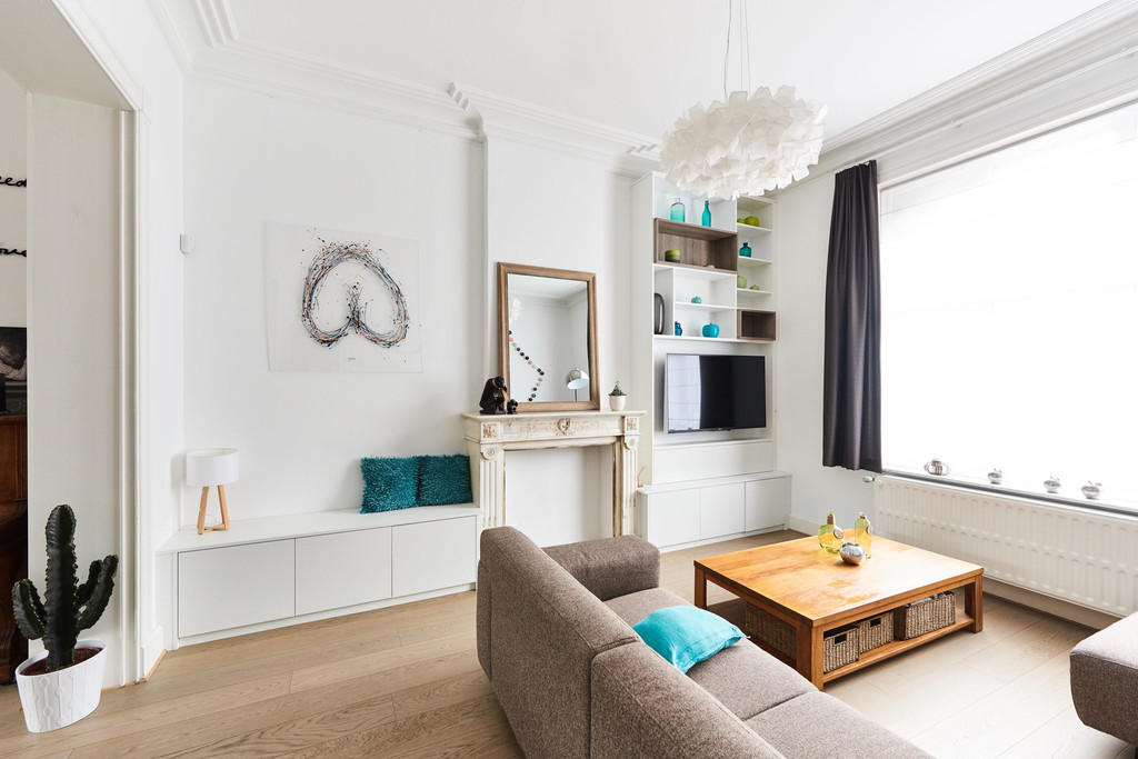 salon meuble tv blanc sur mesure