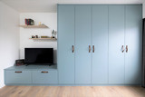 chambre d'ado sur mesure bleue
