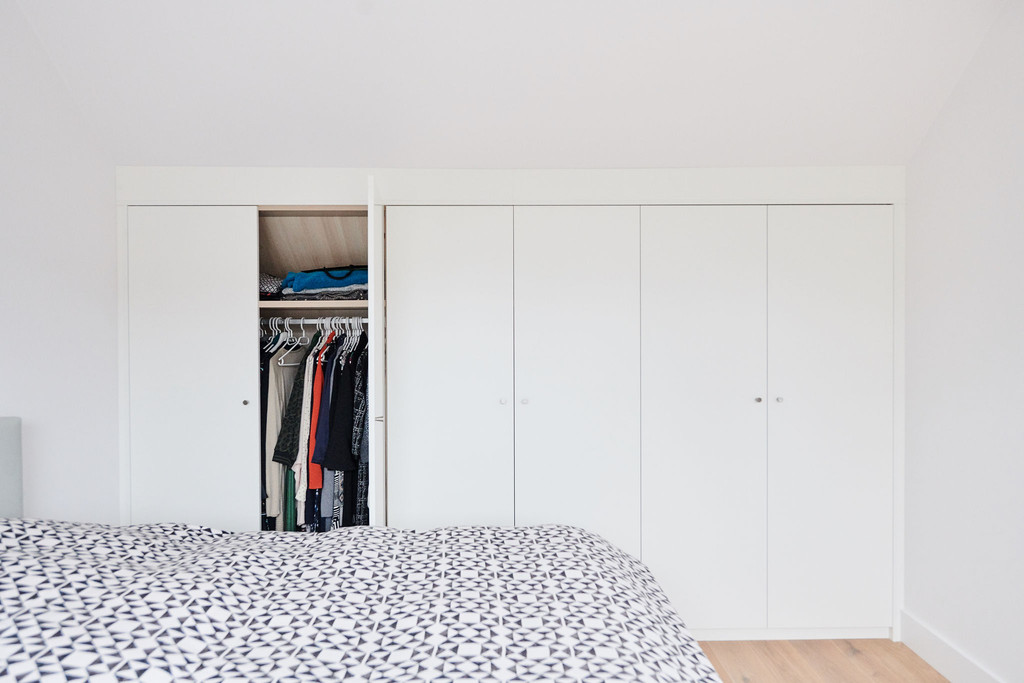 aménager chambre à coucher sur mesure blanche