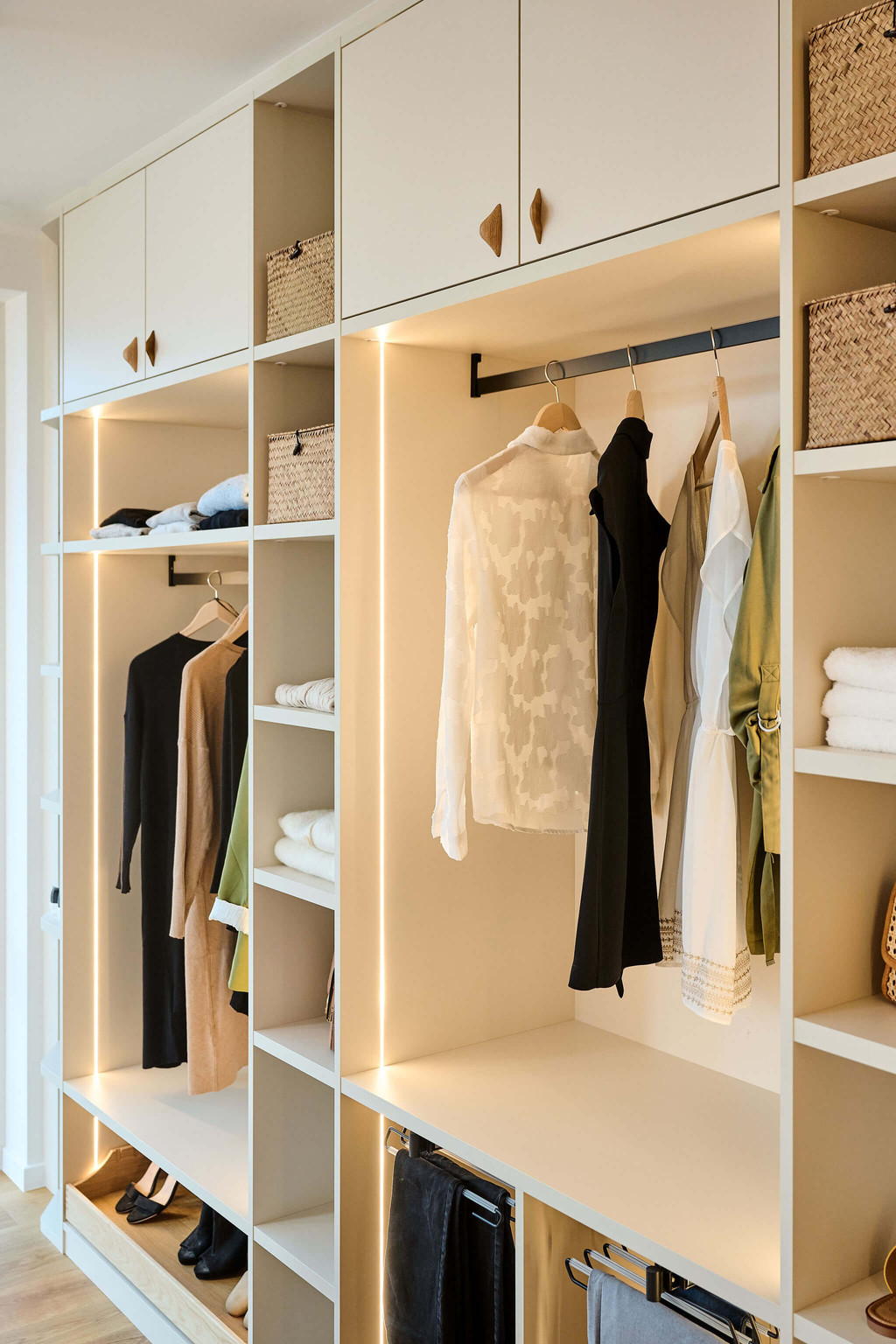 Open dressing op maat beige