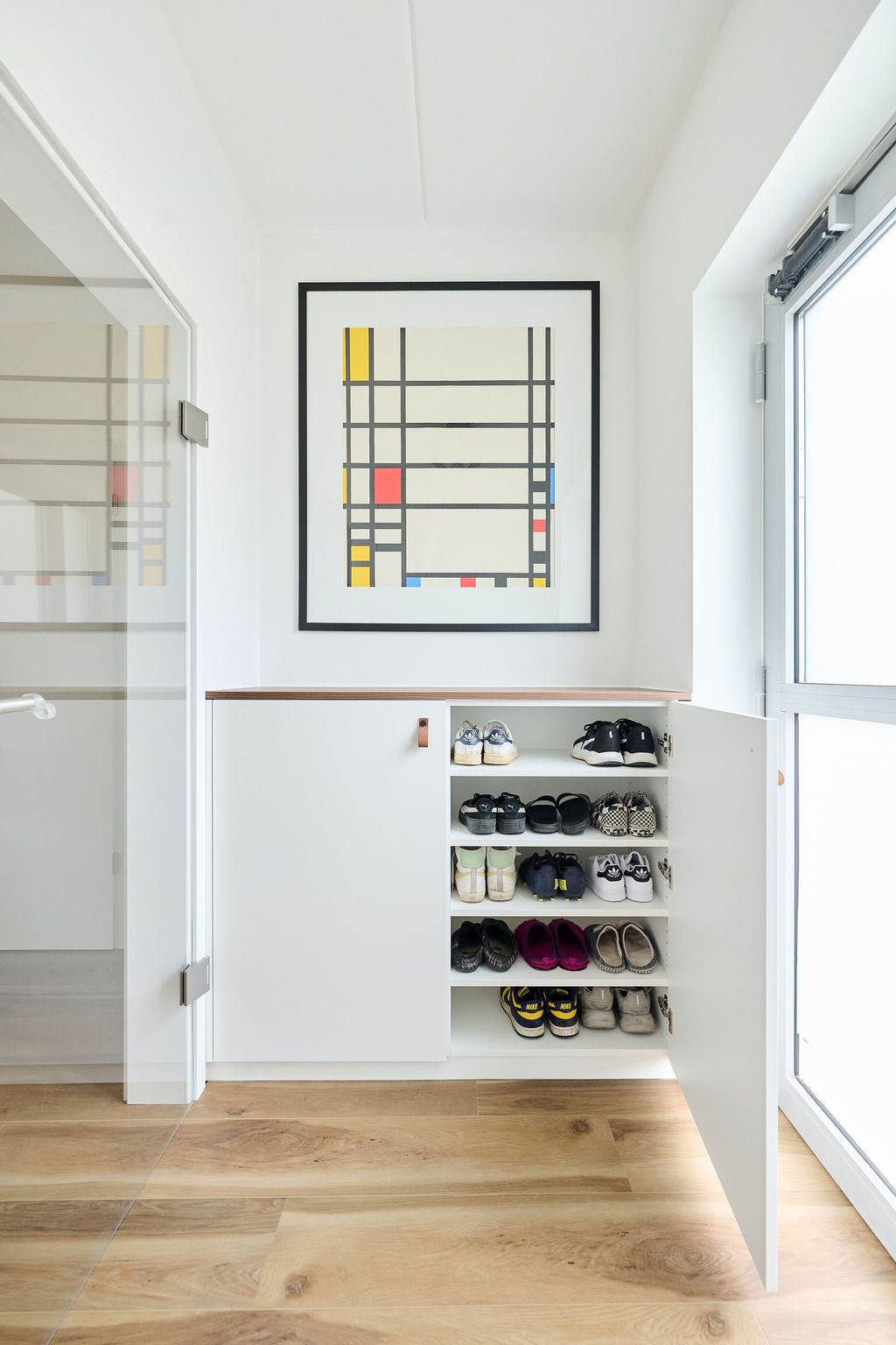 commode sur mesure pour des chaussures
