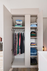dressing et penderie sur mesure rose pastel