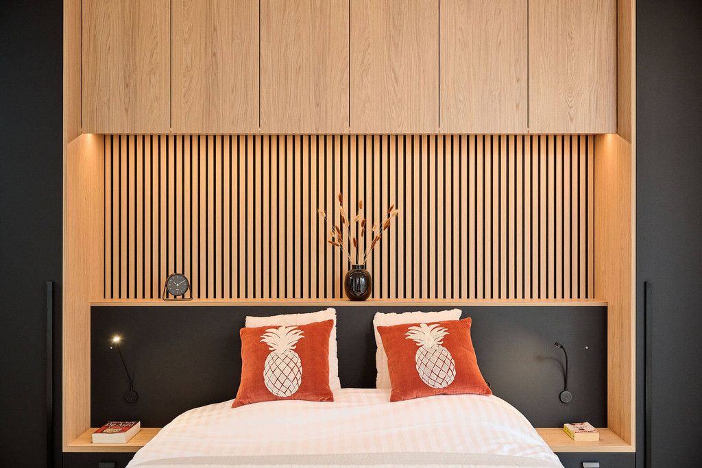 chambre avec double lit moderne