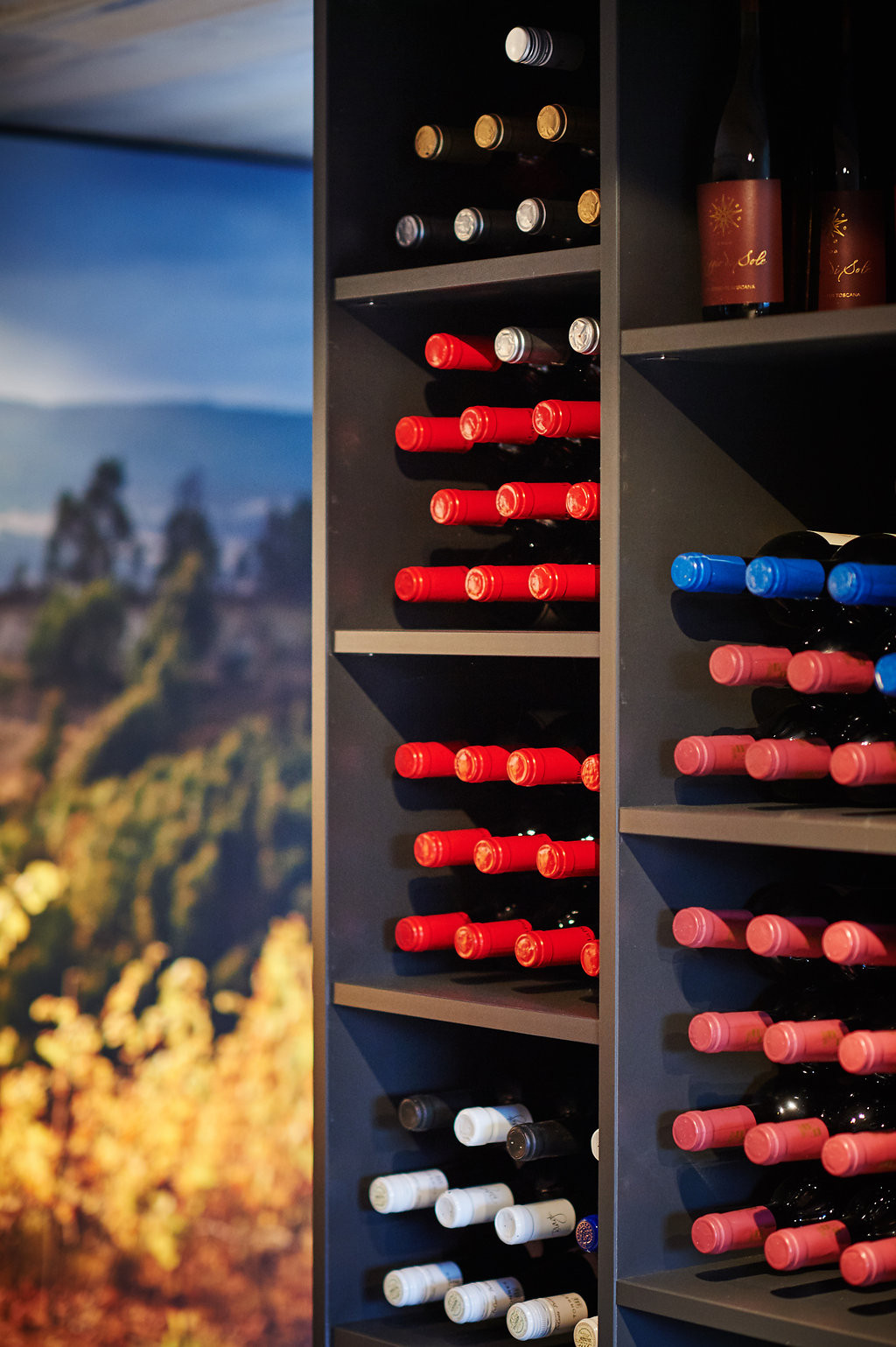 Rangements sur mesure bouteilles de vin