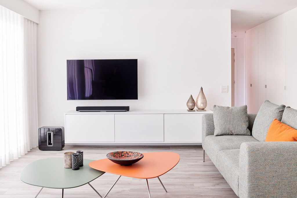 aménager petits espaces meuble tv moderne salon sur mesure