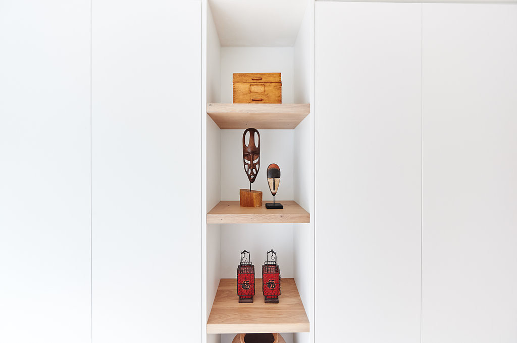 planken bureau inrichten kasten op maat
