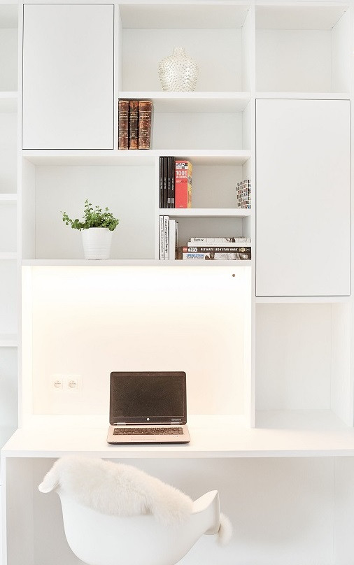 Coin bureau dans la pièce de vie