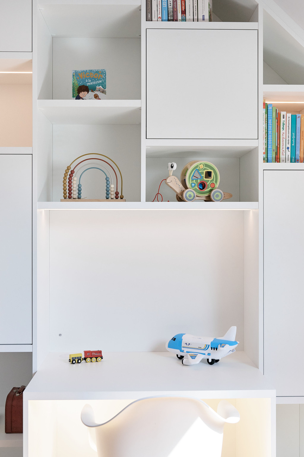 bureau étagères sur mesure