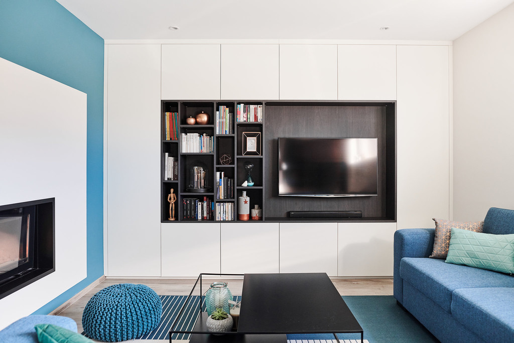 aménager meuble tv salon sur mesure
