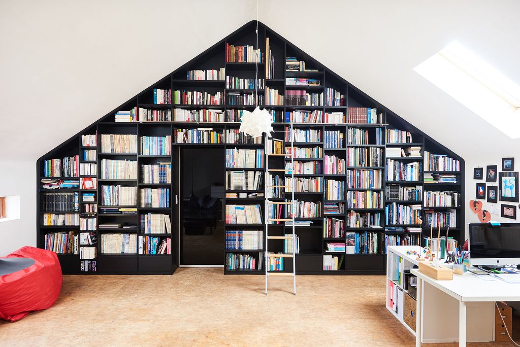 kleine ruimtes inrichten boekenkast op maat gemaakt Camber
