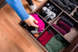 Home Organizing tip lade met part compartiment voor eenzame sokken