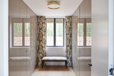 dressing fermé sur mesure portes mirroirs