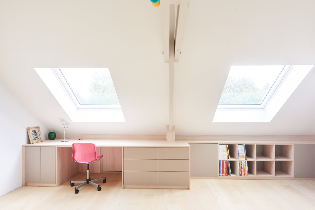 bureau onder het dak op maat velux Camber