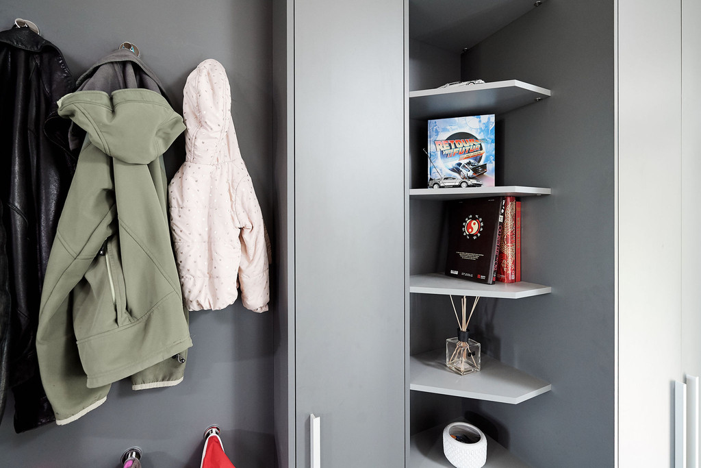Vestiaire halkast inrichten meubels op maat