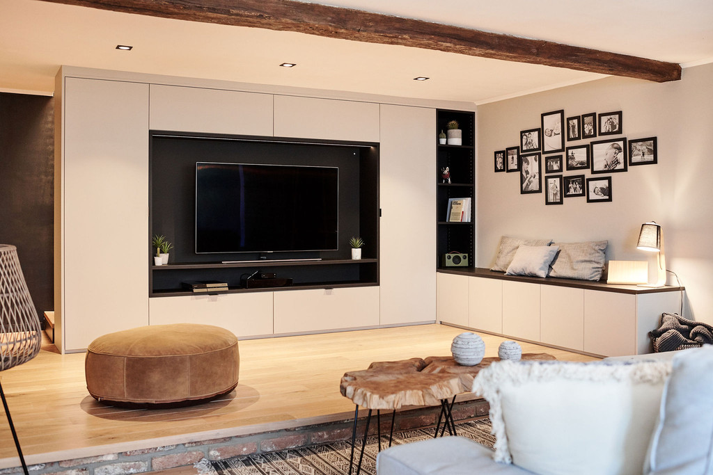 aménager grand meuble tv salon sur mesure