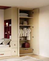 Back to school actie kinderkamer op maat dressing voor kledij en speelgoed