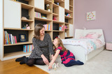 chambre d'enfant rose rangements sur mesure Camber