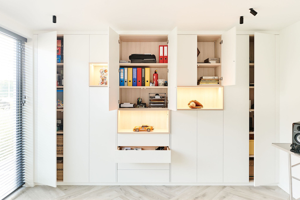 Speelkamer hobbykamer kasten op maat inrichten
