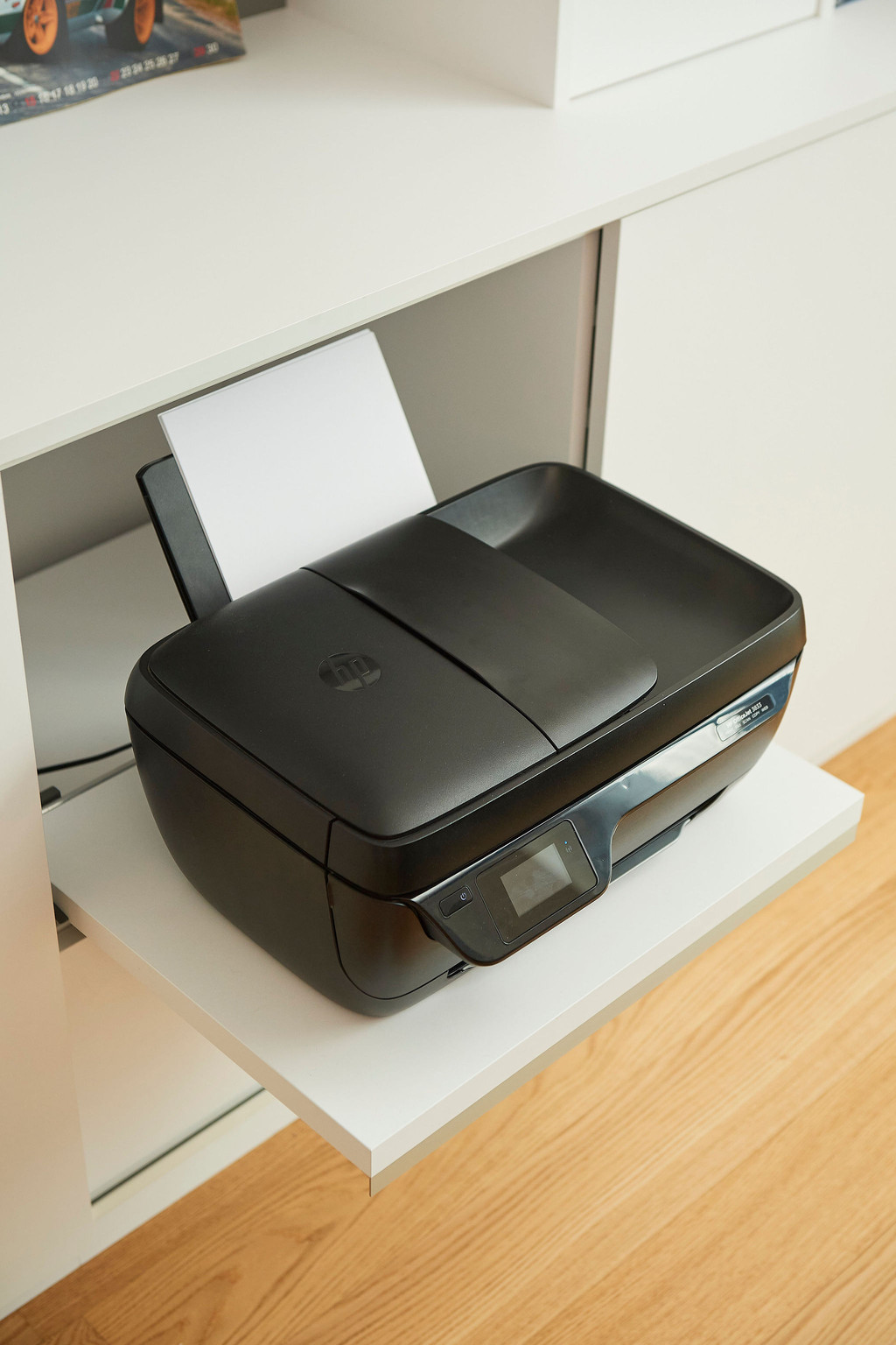 étagère sur mesure imprimante bureau