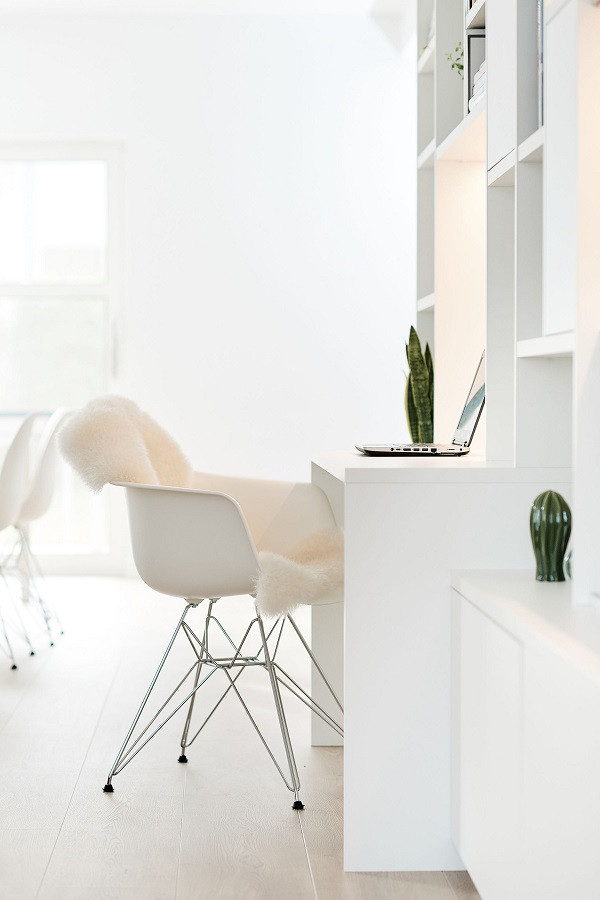petit bureau blanc sur mesure