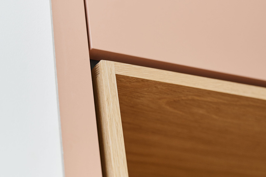 niche bois et pastel sur mesure