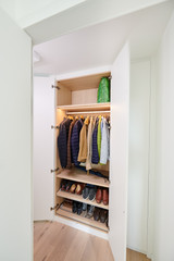 vestiaire placards sur mesure blanc