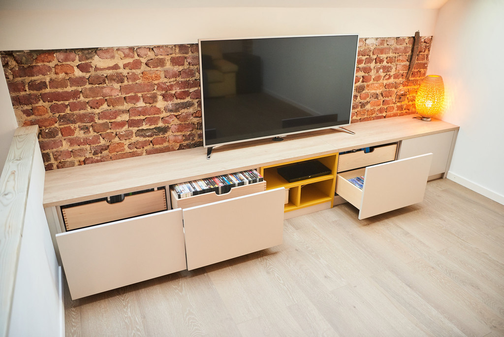 aménager meuble tv salon sur mesure