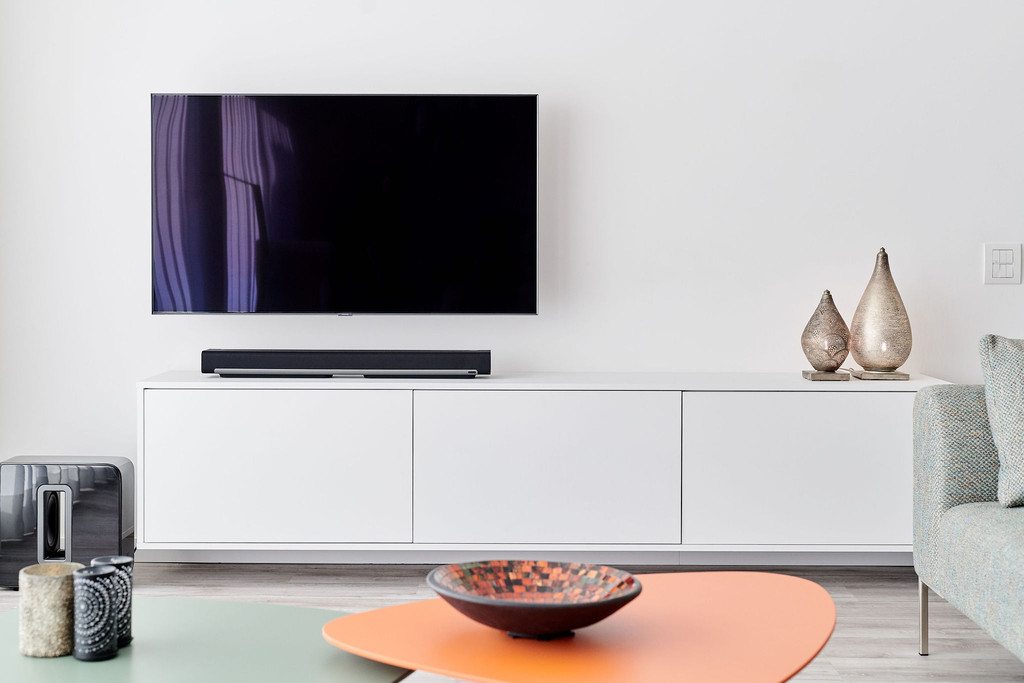 aménager meuble tv blanc sur mesure